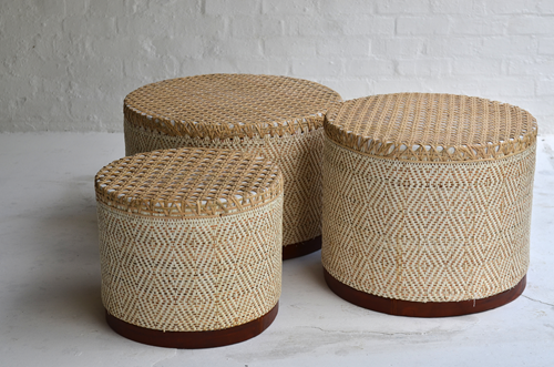 026 Coffee tables - set of 3 drums